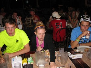 Mrs. Lauson possessed to eat more...actually just looking possessed!