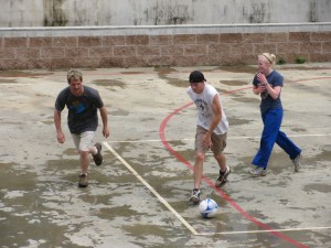 David schooling the old man