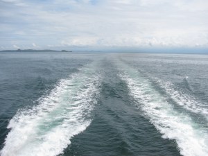 The end of a wonderful day coming back to the dock