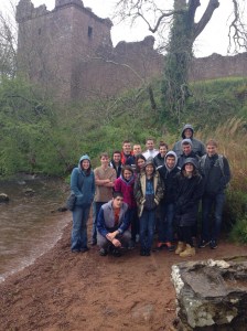 Team Pic at our castle - Urquhart Castle!