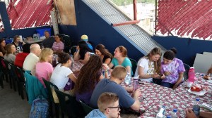 Lunch on Sunday with the other Clubhouse team (from VA).