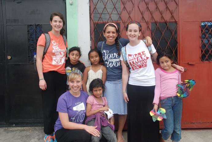 The girls representing More Than Conquerors 